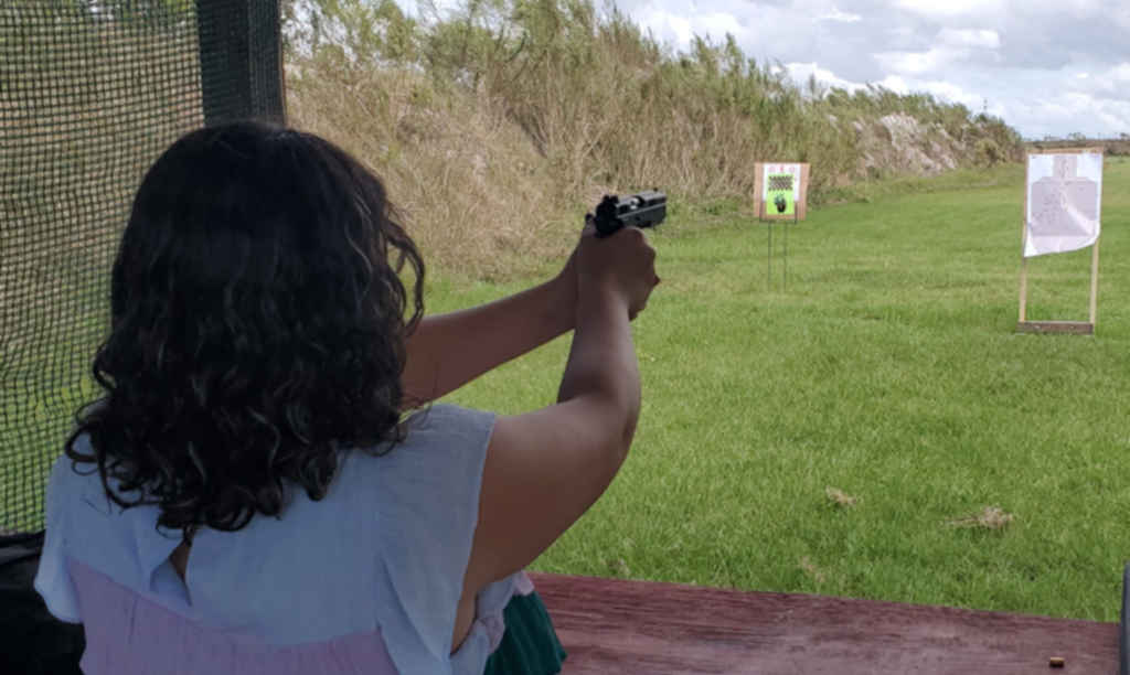  kid at the range